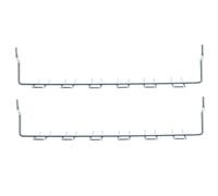 LOLIPPYY Ganci per Pannello in Metallo 2 Pezzi, Supporto Portautensili Multiuso Resistente, Organizer Salvaspazio per Garage, Officina e Casa