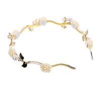 LOLIPPYY Grazie Per Informazioni Dettagliate Ecco Un Titolo in Italiano Che Segue Tutte Le Richieste Cerchietto Di Perle Fiori e Fascia Per Capelli Da Sposa Copricapo Elegante Per Capelli