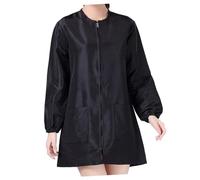 LOLIPPYY Grembiule Protettivo per Abiti e Tuta da Tecnico di Bellezza Maniche Lunghe, Taglia, Cerniera Frontale, Abito Salone Spa per Parrucchiera e Estetista