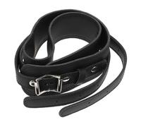 LOLIPPYY Imbragatura Accessorio Musicale in Pelle Nera Regolabile Cinghia Pratica che Riduce Pressione su Spalle e Schiena per Tuba e Trombone
