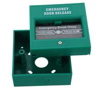 LOLIPPYY Interruttore Manuale di Allarme Antincendio Resettable in Plastico Verde per Fire Emergencies e Uscita
