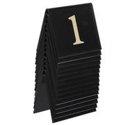 LOLIPPYY Marcatori Numerici Acrilico 15 Pezzi Nero Numeri 1-15 Bifacciali per Scene del Crimine e Uso in Ristoranti Affollati