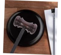 LOLIPPYY Martello in per Giudice e Gavel Portatile con Suono e Design Confortevole per Riunioni e Simulazioni Legali