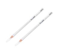 LOLIPPYY Matita per Sopracciglia Bianca 2 Pezzi Facile da Colorare Resistente all'Acqua in Legno per Make-up Occhi Professionale Quotidiano