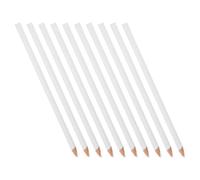 LOLIPPYY Matite Grasse Bianche per Marcatura Tessuto e Vetro, Set da 10 Pezzi in Legno, Pastelli a Cera per Cucito e Artigianato, Strumenti di Marcatura per Ceramica e Materiali Vari