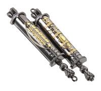 LOLIPPYY Mezuzah Decor Vintage per Porta Casa e Ufficio Placca Religiosa con Scrittura Benedetta Ornamento Ebraico Simbolico Regalo Significativo per Fede Ebraica Decorazione Murale Sacra