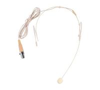 LOLIPPYY Microfono Auricolare Beige a Condensatore Archetto Pieghevole, Pickup Unidirezionale, Connettore Xlr 3 Pin, Leggero per Arti Performative e Insegnamento