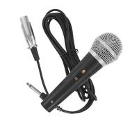 LOLIPPYY Microfono Dinamico Cablato per Canto con Cavo da 3 M, Microfono Palmare Cardioide per Karaoke e Altoparlante, Supporto per Uso Professionale e Conferenze