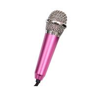 LOLIPPYY Mini Microfono Karaoke Portatile Rosa Altoparlante Wireless e Auricolari Integrati, Compatibile Smartphone, Pc e Tablet, Microfono Condensatore Leggero Per Registrazioni Vocali e Chat