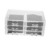 LOLIPPYY Organizer Acrilico Trasparente con Grande Capacità Trucchi Versatile per Vanità Bagno e Scrivania Design e Facile Accesso per Regali Natale e Compleanni