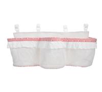 LOLIPPYY Organizer da Appendere per Ragazzo Ragazza con 3 Tasche Grandi Borsa Portaoggetti per Lettino e Comodino Contenitore per Pannolini e Accessori per Cameretta