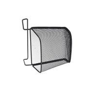 LOLIPPYY Organizer da Ufficio Sospeso in Ferro Nero Portaoggetti da Appendere per Scrivania Portapenne e Portadocumenti Gancio senza Fori Cestino Portaoggetti Salvaspazio per Ufficio