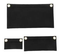 LOLIPPYY Organizer Interno Borsetta Nero in Feltro 3 Pezzi, Inserto per Pochette e Clutch, Accesso Facile, Massimizza lo Spazio Interno, per Borse a Tracolla e Viaggi