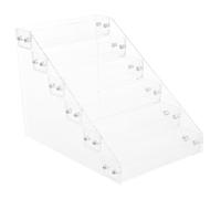 LOLIPPYY Organizer per Smalti Unghie in Acrilico Trasparente Strati Porta Smalti Manicure Stabile e Riutilizzabile per Base Top Coat e Semipermanente Espositore Cosmetici e Trucco