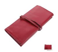 LOLIPPYY Organizer Portatile Per Spazzole Da Makeup Pu Design Roll-up Per Viaggi e Uso Professionale Supporto Cosmetico Elegante e Resistente Capacità Per Pennelli Senza Logo