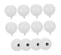 LOLIPPYY Palloncini in Lattice a Forma Di Occhio 5 Pollici Bianchi 100 Pezzi Decorazioni Per Feste Temi Natalizi e Bomboniere Resistenti Per Foto e Allestimenti Festivi