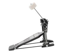 LOLIPPYY Pedale in Lega di Alluminio e Design Antiscivolo per Grancassa con Movimento a Catena Singola Nero con Chiave per Tamburo per Batteria Jazz e Acustica