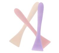 LOLIPPYY Pennello per Maschera Viso in Silicone 3 Pezzi Applicatore per Maschere di Fango e Gelatina Spazzola per Pulizia Viso Riutilizzabile Manico Ergonomico per Cura della Pelle