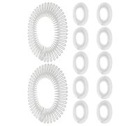 LOLIPPYY Pettine Elastico Strumento Versatile lo Styling per Chioma 12 Pezzi in Plastica e Resina Invisibile per Gestire i Chioma Ribelli per Uso Quotidiano e Lavoro