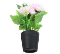 LOLIPPYY Pianta Artificiale in Vaso con Fiore Finto Teste Decorazione da Scrivania per Ufficio e Casa Vaso Simulato Realistico Facile da Curare per Mensole e Spazi Interni