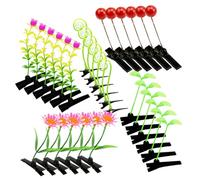 LOLIPPYY Piccole Mollette per Chioma a Tema Piante 30 Pezzi, Forcine Kawaii Resistenti per Bambine 8-12 Anni, Accessori per Acconciature Quotidiane e Feste