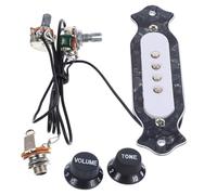 LOLIPPYY Pickup Magnetico Per Buca Sonora Corde Con Manopola Controllo Del Volume e Realizzato in Abs e Celluloide Completo Bobina in Rame e Viti Montaggio Adatto Per Chitarra Folk Acustica