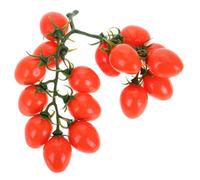 LOLIPPYY Pomodori Ciliegia Artificiali in Schiuma 5 X 12 X 5 Cm per Decorazioni Casa e Scuola, Accessori Leggeri Colori Naturali, per Fotografia e Ambientazioni Didattiche