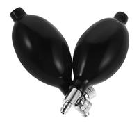 LOLIPPYY Pompa Manuale per Misuratore Pressione Sanguigna con Palla in Lattice 86X43 MM e Valvola di Rilascio in Rame 2 Pezzi Accessorio Ricambio per Sfigmomanometro Manuale per Uso