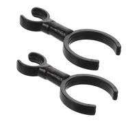 LOLIPPYY Porta Microfono Regolabile per Flauto e Strumenti 2pezzi in Plastica Nero per Sessioni e Spettacoli Stage