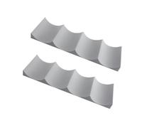 LOLIPPYY Portabottiglie Vino in Plastica 2 Pezzi Design Antiscivolo e Tappetino Scanalato, Organizzatore Salvaspazio per Bottiglie di Vino e Barattoli da Cucina e Colore Casuale