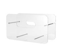 LOLIPPYY Portapiatti di Carta in Acrilico Trasparente 7-12 Pollici per Piatti Rotondi e Quadrati, Organizzatore Salvaspazio per Armadietti Cucina, Dispenser per Piatti da Banco Adatto