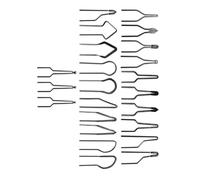 LOLIPPYY Punte per Pirografia ad Alta Impedenza in Lega Nichel-Cromo Set da 23 Pezzi Multifunzione Punte per Pirografo Elettrico 30-50W Resistenza a 600°C per Uso Domestico e