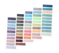 LOLIPPYY Quaderni di Linguette Note Adesive Colorate Trasparenti Pet Strisce Segnapagina Portatili Pratiche per e Riadattabili e Morbide per Ufficio e Studio
