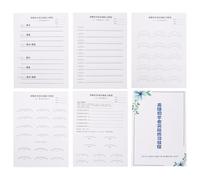 LOLIPPYY Quaderno per Esercizi di Extension Ciglia in Carta Bianca Schede Pratiche Realistiche e Guida alla Formazione per Principianti in Salone di Bellezza