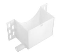 LOLIPPYY Raccoglitore D'acqua per Condizionatori in Plastico Bianco Design Efficiente per Flusso D'acqua, Resistente alle Intemperie, per Vacanze Estive in Uffici e Case