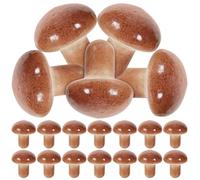 LOLIPPYY Realistico e Modelli Schiuma in 20 Finti Design Pezzi Funghi Facili da Pulire, per Decorazioni Fotografiche Didattica Età Prescolare