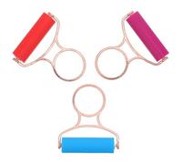 LOLIPPYY Rullo per Pittura Strass 3 Pezzi Manico in Lega Set di Rulli Inchiostratori per Stampa e Artigianato Rullo per Pressatura Leggero ed Ergonomico per Progetti Artistici