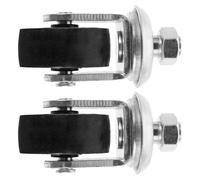 LOLIPPYY Ruote Girevoli per Cric da Pavimento 4 Tonnellate Set 2 Pezzi Barra Filettata Ruote di Ricambio per Impieghi Gravosi Mobilità Scorrevole e Struttura Robusta per Laboratori e