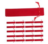 LOLIPPYY Sacchetti per Penne in Velluto Doppio Strato Coulisse, Custodia per Penna Stilografica Spessa e Resistente, Confezione Regalo da 25 Pezzi