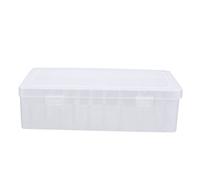 LOLIPPYY Scatola per Rocchetti di Filo in Plastica Trasparente Slot per Organizzare i Fili Adatta per Cucito Ricamo e Altri Usi