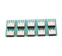 LOLIPPYY Scheda USB di Tipo C Connettore Femmina 3.1, Set da 10 Pezzi, Scheda Convertitore PCB per Trasmissione Dati Stabile, Compatibile per Progetto Fai da Te e Riparazioni Elettroniche