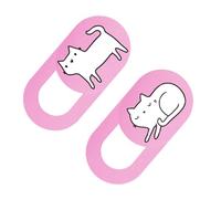 LOLIPPYY Set 2 Pezzi Copertura per Webcam in ABS Rosa Adesivi Privacy per Laptop e Tablet Protezione Anti-Sbirciatina e Anti-Hacking per Sicurezza Personale