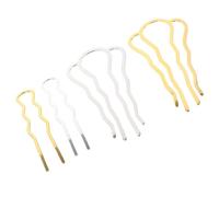 LOLIPPYY Set 4 Forcine per Chioma Laterali in Metallo, Pettini Francesi per Donna, Accessori per Chioma Fini, Decorativi per Matrimoni e Feste, Resistenti e Leggeri