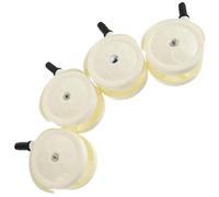 LOLIPPYY Set 4 Ruote Girevoli Resistenti in Plastica per Girelli e Passeggini Piccoli Cuscinetti Silenziosi e Montaggio Facile Compatibili Pavimenti in Legno e Piastrelle