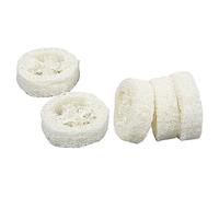 LOLIPPYY Set 5 Luffa Naturale per Doccia Esfoliante per Corpo Portasapone Chic Drenaggio Decorazione Creativa per Bagno