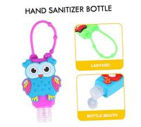 LOLIPPYY Set 8 Flaconi Rotondi in Silicone Da 30ml Coperchio a Cartone Animato, Bottiglie Portatili Senza Risciacquo Per Ragazzo Ragazza, Contenitori Per Sapone Liquido Da Viaggio e Uso Quotidiano