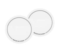 LOLIPPYY Set da 2 Pad Protettivi per Pelle Tamburo Batteria, Adesivi Antiusura per Pedale Singolo, Riduzione Armonici per Pratica Batteristi, Compatibili Vari Modelli di Kit di Tamburi