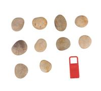 LOLIPPYY Set di 10 Pietre Dipinte A Mano per Bambini 1 Supporto per La Pratica Artistica A Casa E A Scuola Ciottoli Naturali Pietre da Disegno Creative 3-4 Cm Stile Casuale
