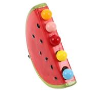 LOLIPPYY Set Forchette da Frutta in Acciaio Inossidabile con Porta Anguria in Ceramica Mini Forchette da Dessert Riutilizzabili per Antipasti Insalate e Cocktail per Feste Picnic e Uso