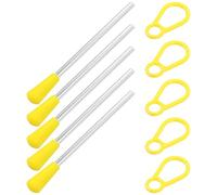 LOLIPPYY Set Mazze e Bastoncini Pertriangolo in Ferro 10 Pezzi Anello Portatile, Accessori Per Strumento Musicale Adatti a Studenti e Professionisti Per Percussioni Educative e Didattiche